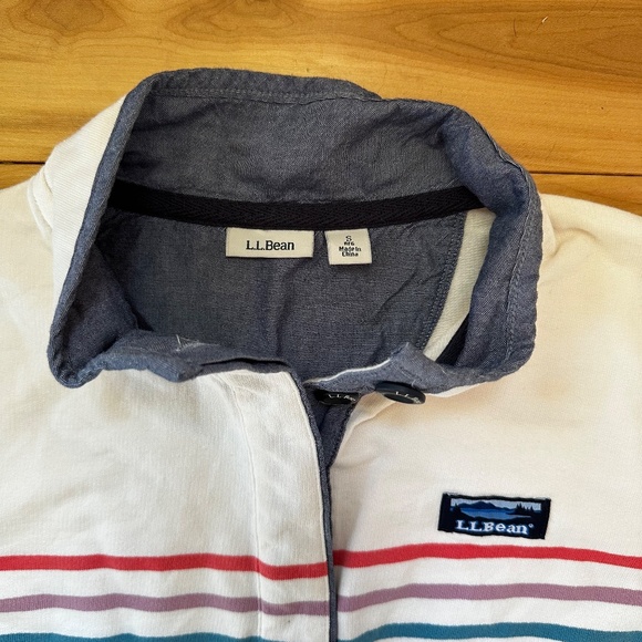 LL Bean striped‎ rugby henley - Picture 5 of 9